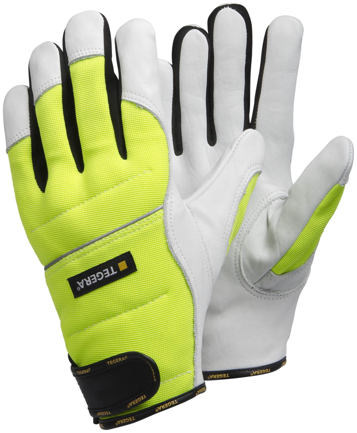 Ejendals A-10 misura 10 Tegera 126 A saldatura guanto, colore: bianco/giallo
